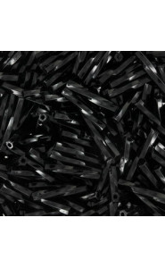 Miyuki twisted bugle beads 2x12mm Black TW2012-401